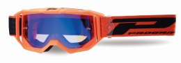 PROGRIP 2024/11 GOGLE PG3300-409 FL VISION KOLOR BIAŁY MAT (SZYBA PG3346 NIEBIESKA LUSTRZANA ANTISCRATCH, NO FOG, ANTI UV)