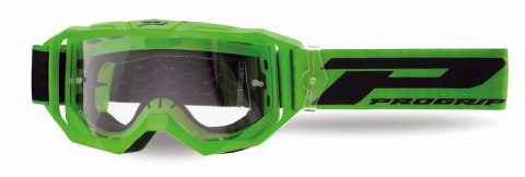 PROGRIP 2024/11 GOGLE PG3300-413 TR VISION KOLOR ZIELONY MAT (SZYBA PG3310 PRZEZROCZYSTA ANTISCRATCH, NO FOG, ANTI UV)