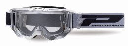 PROGRIP 2024/11 GOGLE PG3300-414 TR VISION KOLOR SREBRNY MAT (SZYBA PG3310 PRZEZROCZYSTA ANTISCRATCH, NO FOG, ANTI UV)