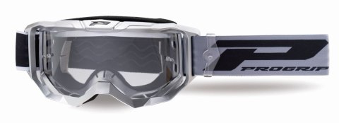 PROGRIP 2024/11 GOGLE PG3300-414 TR VISION KOLOR SREBRNY MAT (SZYBA PG3310 PRZEZROCZYSTA ANTISCRATCH, NO FOG, ANTI UV)