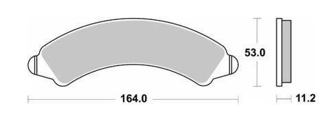 SBS KLOCKI HAMULCOWE KH728 OFF-ROAD RACING SINTER KOLOR ZŁOTY POLARIS RZR PRO/ TURBO / XP4 '19-'23