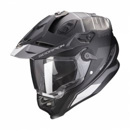 SCORPION KASK DUAL ENDURO / ADVENTURE ADF-9000 AIR DESERT KOLOR CZARNY/SREBRNY MAT ROZMIAR L
