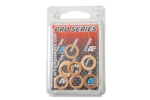 ARTEIN GASKETS PODKŁADKI MIEDZIANE KPL. 10 SZT. M10 (10 x 16 x 1,00 mm) (PODKŁADKA MIEDZIANA) COPPER WASHERS ARTEIN GASKETS