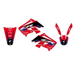 BLACKBIRD KOMPLET NAKLEJEK (OKLEIN) HONDA CR 125R '00-'01, CR 250R '02-'07 DREAM 5 KOLOR CZERWONY CZARNY BLACKBIRD