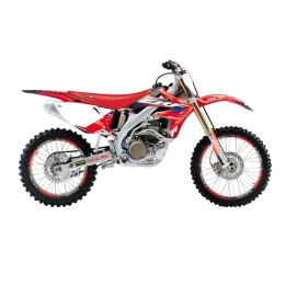 BLACKBIRD KOMPLET NAKLEJEK (OKLEIN) HONDA CRF 450R '05-'08 DREAM 5 KOLOR CZERWONY BLACKBIRD