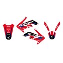 BLACKBIRD KOMPLET NAKLEJEK (OKLEIN) HONDA CRF 450R '05-'08 DREAM 5 KOLOR CZERWONY BLACKBIRD