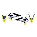 BLACKBIRD KOMPLET NAKLEJEK (OKLEIN) HUSQVARNA FC/TC '16-'18, TE/FE '17-'19 DREAM 5 KOLOR NIEBIESKI ŻÓŁTY BLACKBIRD