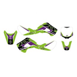 BLACKBIRD KOMPLET NAKLEJEK (OKLEIN) KAWASAKI KX 65 '00-'23 DREAM 5 KOLOR ZIELONY BLACKBIRD