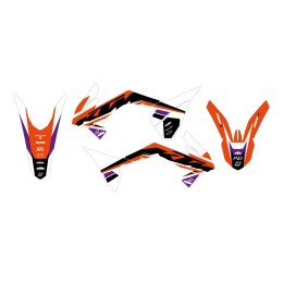 BLACKBIRD KOMPLET NAKLEJEK (OKLEIN) KTM SX 85 '13-'17 DREAM 5 KOLOR POMARAŃCZOWY CZARNY BLACKBIRD