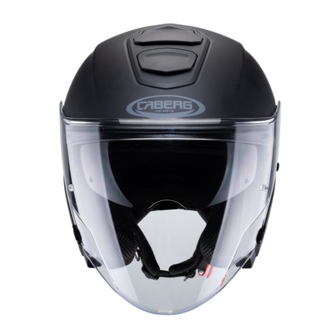 CABERG WYPRZEDAŻ KASK OTWARTY JET OTWARTY FLYON MATT BLACK KOLOR CZARNY MAT ROZMIAR XS (PINLOCK W ZESTAWIE) CABERG