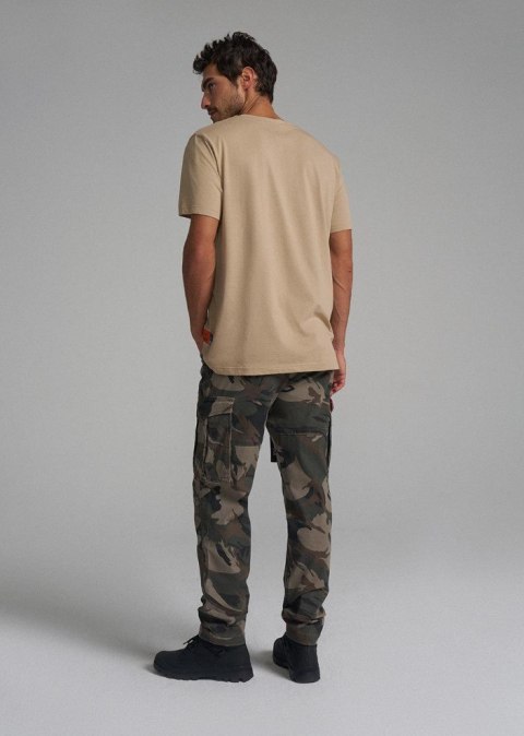 DIVERSE EXTREME TEAM - DAKAR RALLY KOSZULKA (T-SHIRT) DKR DES 0124 KOLOR BEŻOWY ROZMIAR L DAKAR RALLY