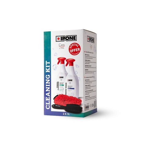 IPONE CLEANING KIT (MOTO WASH+WHEEL CLEANER) ZESTAW DO MYCIA MOTOCYKLA (CARELINE) (4) IPONE