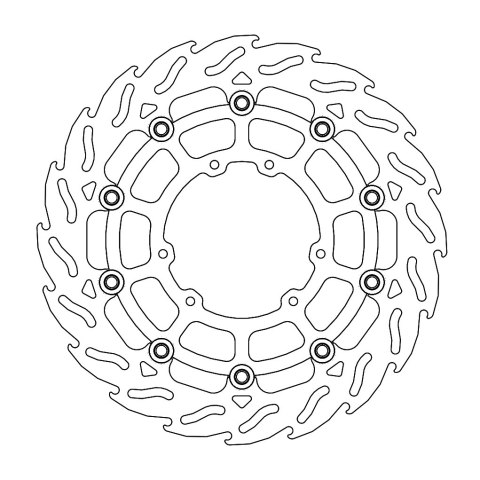 MOTO-MASTER TARCZA PŁYWAJĄCA PRZÓD 300MM FLAME (ALUMINIOWY ŚRODEK) HONDA CRF 250/450 '04-'25 MOTO-MASTER