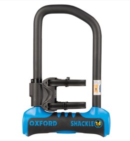 OXFORD ZABEZPIECZENIE ANTYKRADZIEŻOWE KŁÓDKA SHACKLE 14 PRO U-LOCK 260mm x 177mm KOLOR NIEBIESKI OXFORD