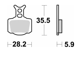 SBS KLOCKI HAMULCOWE OFF-ROAD SINTER KOLOR ZŁOTY PRZÓD/TYŁ KTM 50 SX '24-, SX-E3/5 E-BIKE '23-, HUSQVARNA TC 50 '24-, EE 3/5 E-B SBS