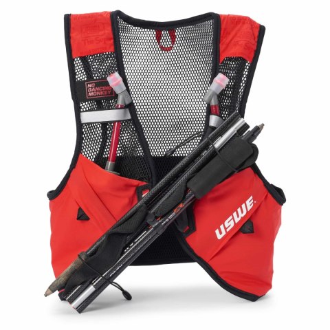 USWE KAMIZELKA DO BIEGANIA PACE 2L ROZMIAR S CZERWONO CZARNA USWE