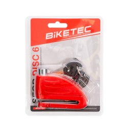BIKETEC BLOKADA TARCZY HAMULCOWEJ- BOLEC 16MM, ROZMIAR: 98,5MM X 53,6MM, 3KLUCZE, BIKETEC OM