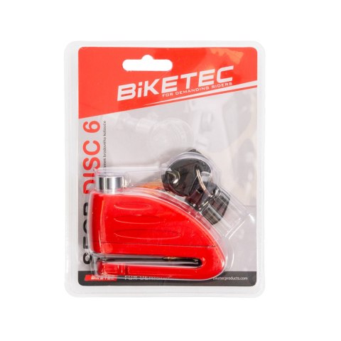 BIKETEC BLOKADA TARCZY HAMULCOWEJ- BOLEC 16MM, ROZMIAR: 98,5MM X 53,6MM, 3KLUCZE, BIKETEC OM