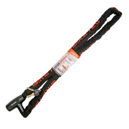 BIKETEC ŁAŃCUCH CP 1,5M, OCZKO 8MM, WBUDOWANA KŁÓTKA 3 KLUCZE, CZARNA OTULINA BIKETEC OM