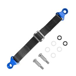 BIKETEC PAS (PASEK) TEKSTYLNY DO WYCIĄGANIA MOTOCYKLA DO MOTOCYKLI JAPOŃSKICH WRAZ ZE ŚRUBAMI, 350CM X 2,5MM X 25MM KOLOR CZARNY BIKETEC OM