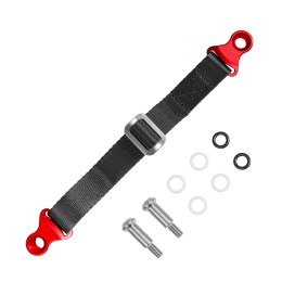 BIKETEC PAS (PASEK) TEKSTYLNY DO WYCIĄGANIA MOTOCYKLA DO MOTOCYKLI JAPOŃSKICH WRAZ ZE ŚRUBAMI, 350CM X 2,5MM X 25MM KOLOR CZARNY BIKETEC OM