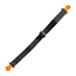 BIKETEC PAS (PASEK) TEKSTYLNY DO WYCIĄGANIA MOTOCYKLA KTM/HUSQVARNA/GASGAS, 530CM X 2,5MM X 25MM KOLOR CZARNY/POMARAŃCZOWY BIKETEC OM
