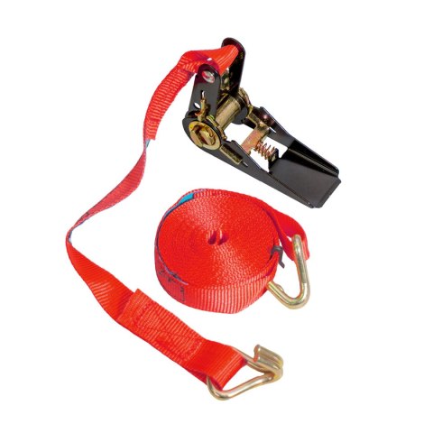 BIKETEC PAS TRANSPORTOWY 25MM X 5M OBCIĄŻENIE DO 500KG, 1 PAS, KOLOR CZERWONY BIKETEC OM