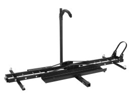 BIKETEC POJEDYNCZA PLATFORMA DO TRANSPORTU MOTOCYKLA Z BLOKADĄ KOŁA I UCHWYTEM GÓRNYM (BAGAŻNIK SAMOCHODOWY) BIKETEC OM