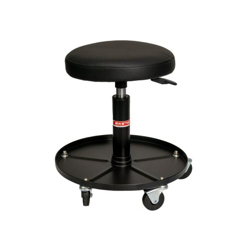 BIKETEC PRO KRZESŁO WARSZTATOWE Z SIŁOWNIKIEM I POJEMNIKIEM NA CZĘŚCI (WORKSHOP AIR SEAT) KOLOR CZARNY BIKETEC OM