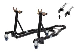 BIKETEC PRO PODNOŚNIK / STOJAK POD MOTOCYKL NA TYŁ (ADAPTERY V I L W ZESTAWIE) NA WÓZKU (MOŻLIWOŚC ŁATWEGO PRZESTAWIENIA MOTOCYK BIKETEC OM