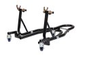 BIKETEC PRO PODNOŚNIK / STOJAK POD MOTOCYKL NA TYŁ (ADAPTERY V I L W ZESTAWIE) NA WÓZKU (MOŻLIWOŚC ŁATWEGO PRZESTAWIENIA MOTOCYK BIKETEC OM