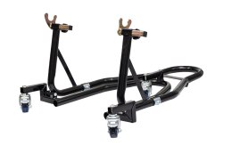 BIKETEC PRO PODNOŚNIK / STOJAK POD MOTOCYKL NA TYŁ (ADAPTERY V I L W ZESTAWIE) NA WÓZKU (MOŻLIWOŚC ŁATWEGO PRZESTAWIENIA MOTOCYK BIKETEC OM