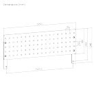 BIKETEC TABLICA PERFORWANA DO STOŁÓW WARSZTATOWYCH WYM 569 X 10 X 248mm BIKETEC OM