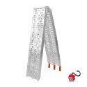 BIKETEC UNIWERSALNA RAMPA NAJAZDOWA ALUMINIOWA AŻUROWA MOTOCYKL / ATV 226 X 30,5 CM, MAX. 340 KG KOLOR SREBRNY BIKETEC OM