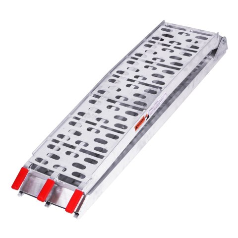 BIKETEC UNIWERSALNA RAMPA NAJAZDOWA ALUMINIOWA AŻUROWA MOTOCYKL / ATV 226 X 30,5 CM, MAX. 340 KG KOLOR SREBRNY BIKETEC OM