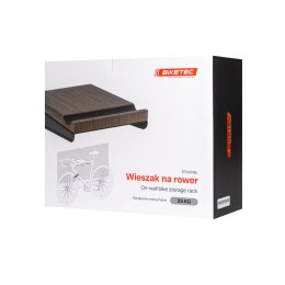 BIKETEC WIESZAK ŚCIENNY NA ROWER (WALL BIKE RACK) KOLOR CZARNY WRAZ Z PÓŁKĄ BIKETEC OM