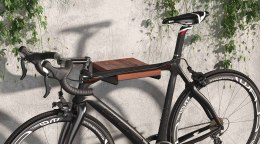 BIKETEC WIESZAK ŚCIENNY NA ROWER (WALL BIKE RACK) KOLOR CZARNY WRAZ Z PÓŁKĄ BIKETEC OM