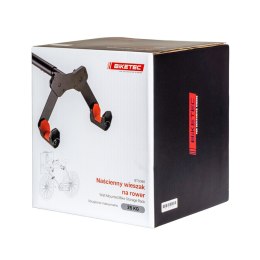 BIKETEC WIESZAK ŚCIENNY NA ROWER (WALL BIKE RACK) STAL MALOWANA PROSZKOWO KOLOR CZARNY, PLASTIK CZERWONY BIKETEC OM