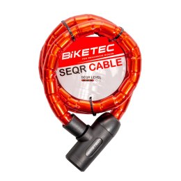 BIKETEC ZABEZPIECZENIE KABLOWE ROZMIAR: LINKA 22MM, 1,4M Z KŁÓDKA, 3KLUCZE, BIKETEC OM