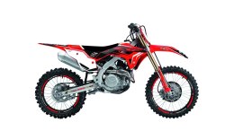 BLACKBIRD KOMPLET NAKLEJEK (OKLEIN) + POKROWIEC POSZYCIE NA SIEDZENIE HONDA CRF 250R '22-'24, CRF 450R '21-'24 DREAM 4 KOLOR CZE BLACKBIRD