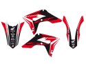 BLACKBIRD KOMPLET NAKLEJEK (OKLEIN) + POKROWIEC POSZYCIE NA SIEDZENIE HONDA CRF 250R '22-'24, CRF 450R '21-'24 DREAM 4 KOLOR CZE BLACKBIRD