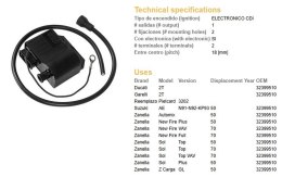 DZE CEWKOMODUŁ DUCATI 2T; GARELLI 2T; SUZUKI AE; ZANELLA 50/70 (WSZYTKIE ROCZNIKI) (OEM 32399510) DZE ELEKTRYKA