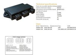 DZE MODUŁ ZAPŁONU CDI YAMAHA YFM 350 GRIZZLY '07-'11 (OEM:4S2-85540-00-00) DZE ELEKTRYKA