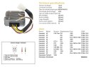 DZE REGULATOR NAPIĘCIA KAWASAKI KZ 250 '80; KZ 440LTD '80-'83; KZ 650/750 '80; KZ 1000LTD '80-'83 (SH222-12) DZE ELEKTRYKA