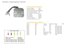 DZE REGULATOR NAPIĘCIA SUZUKI GS 450L '84-'88; GS 700E '85-'86; GS 750ES/EF/ESD '83-'85; GS 1100ES/EF '84-'86; GR 650 TEMPTER '8 DZE ELEKTRYKA