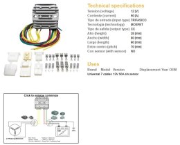 DZE REGULATOR NAPIĘCIA UNIWERSALNY MOSFET (50A) 7 KABLI (3X ŻÓŁTE; 2X CZERWONE; 2X ZIELONE) DZE ELEKTRYKA