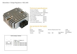 DZE REGULATOR NAPIĘCIA YAMAHA FZ6 '04-'09; FAZER 600 '04-'09 (ESR269) (5VX-81960-00-00) DZE ELEKTRYKA