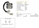 DZE REGULATOR NAPIĘCIA YAMAHA XT 600Z TENERE '83-'86 (34L-81960-A0) (SH522G-12) DZE ELEKTRYKA