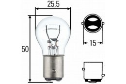 HELLA ŻARÓWKA 8GD P21/5W 12V BAY15D HELLA