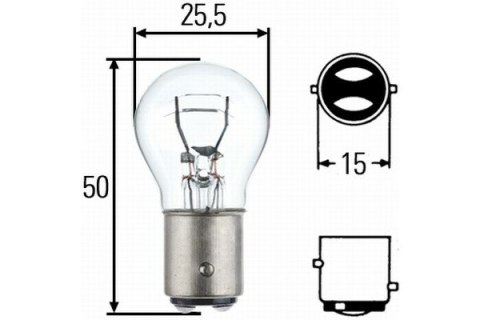 HELLA ŻARÓWKA 8GD P21/5W 12V BAY15D HELLA